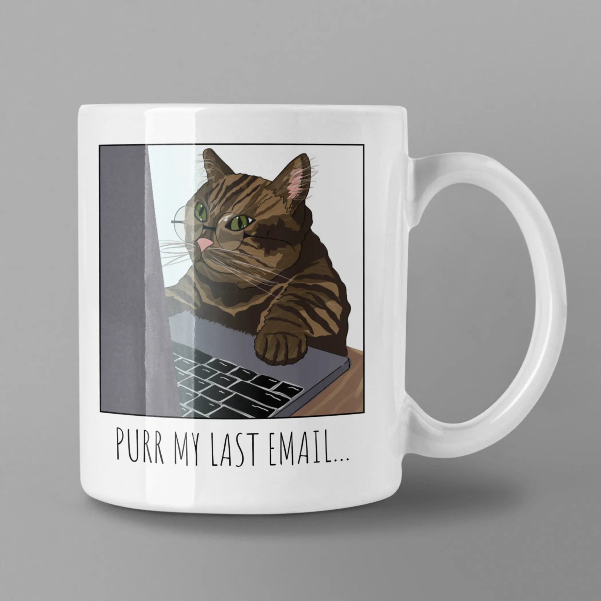 Purr My Last Email Coffee Mug