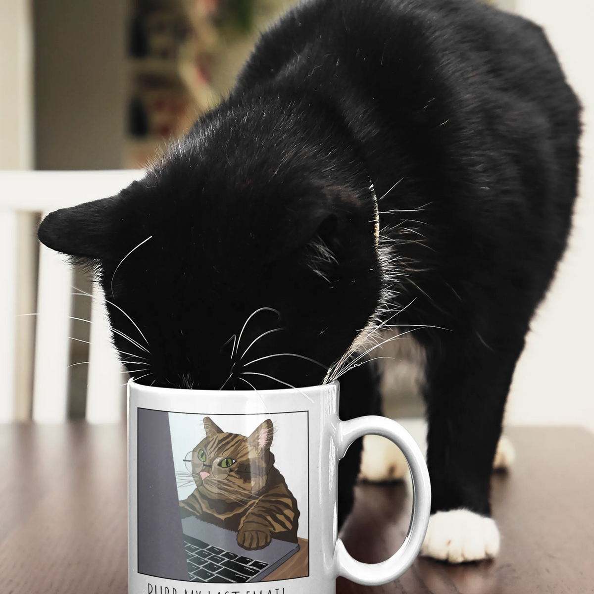 Purr My Last Email Coffee Mug