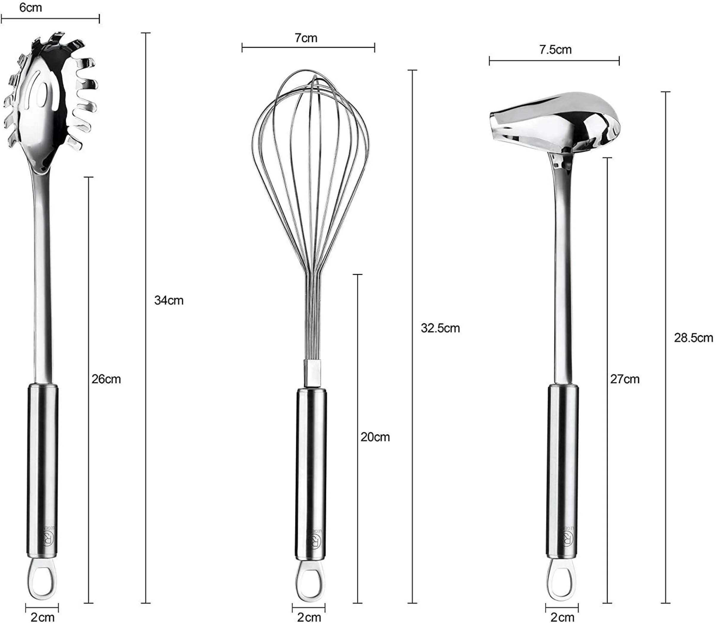 RJ Legend Cooking Gifts - Serving Spoons Utensil Set