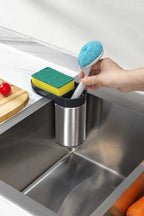 Cuisine Collection In-Sink Sponge Holder w/Suction Cups, Fingerprint Resistant Matt Finish
