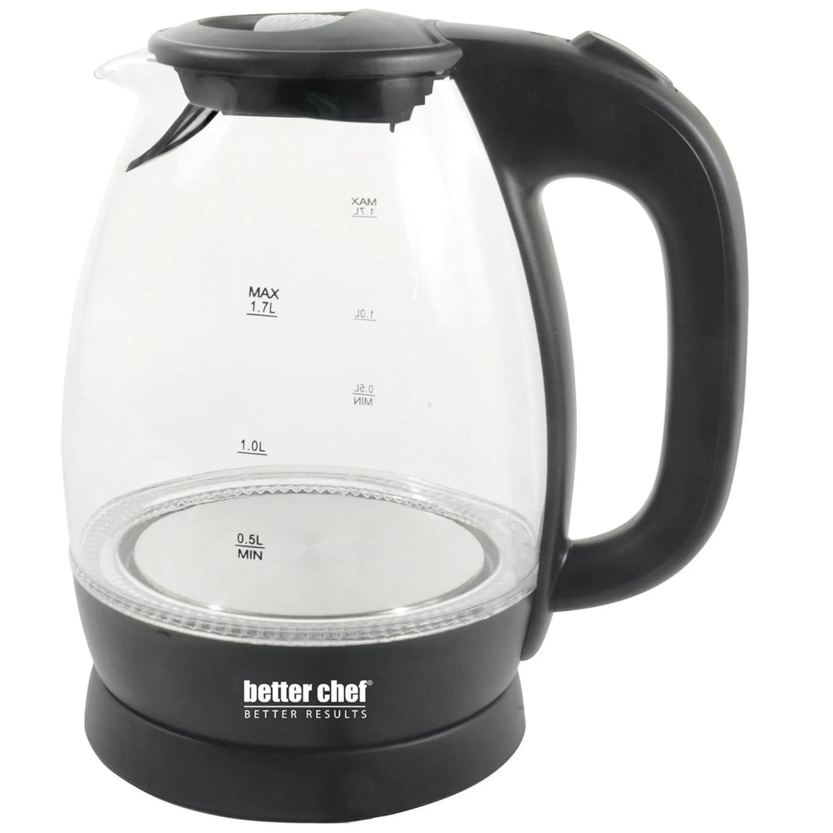 Better Chef 7-Cup Cordless Electric Borosilicate Glass Kettle with LED Light