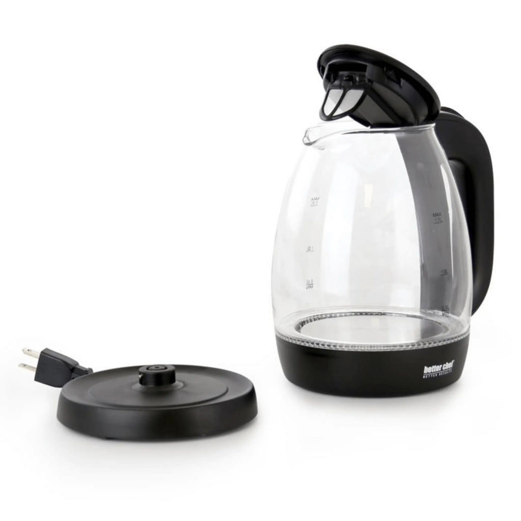 Better Chef 7-Cup Cordless Electric Borosilicate Glass Kettle with LED Light