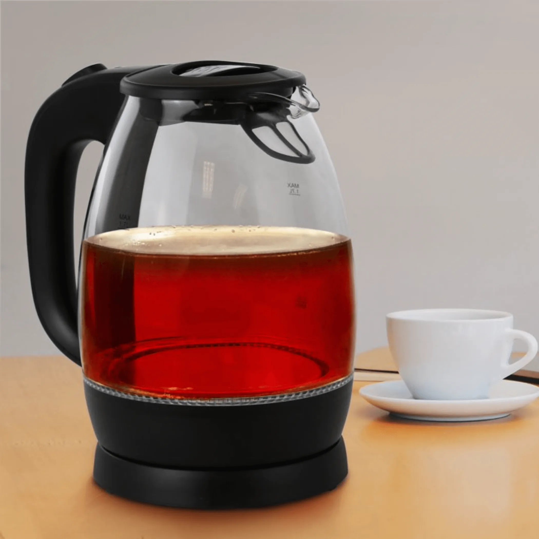 Better Chef 7-Cup Cordless Electric Borosilicate Glass Kettle with LED Light