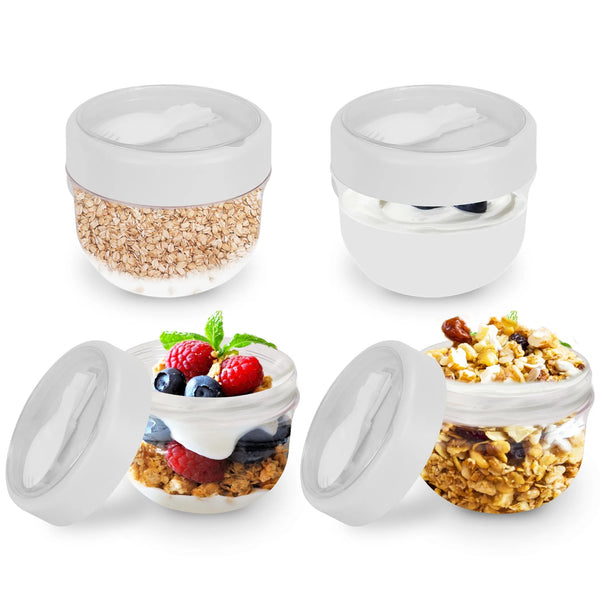 4Pcs Overnight Oats Containers