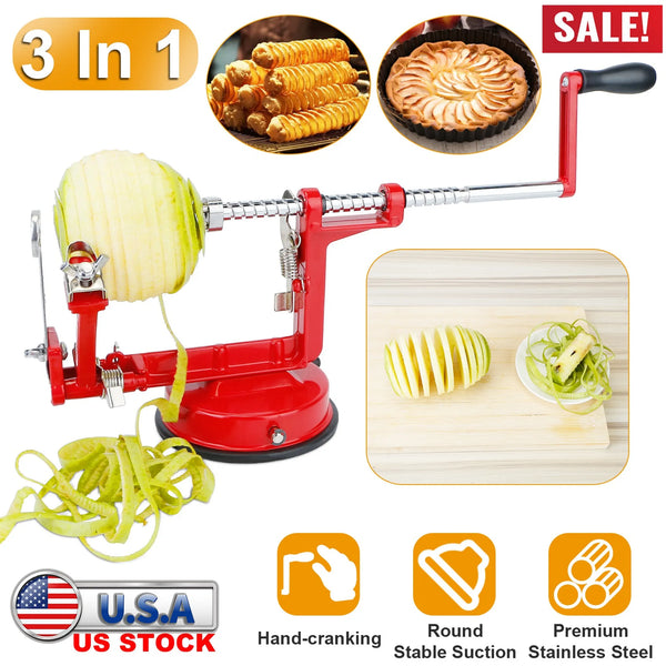 3In 1 Apple Peeler Manual Rotation Potato Fruit Core