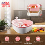 Fruit Vegetable Cleaning Device Salad Manual Washing Spinner
