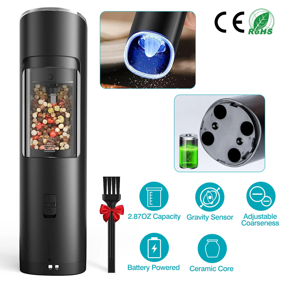 Electric Salt and Pepper Grinder AutoMat