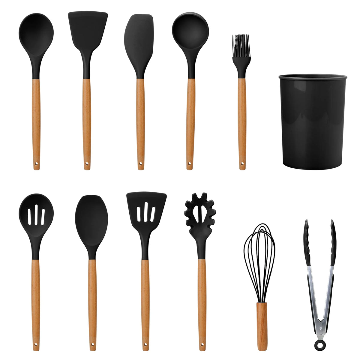 11Pcs Silicone Cooking Utensil Set