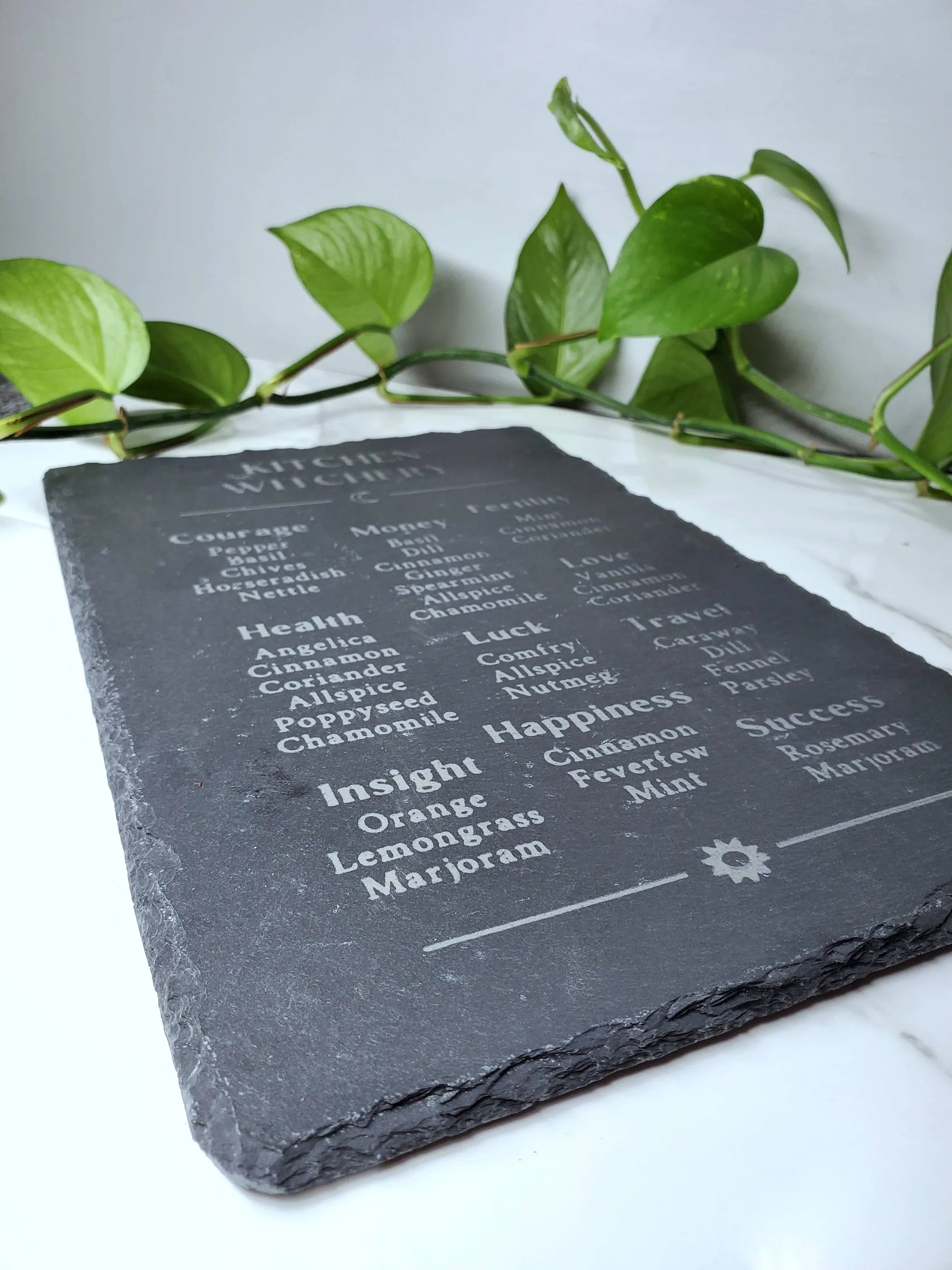 12" Slate Kitchen Witch Trivet