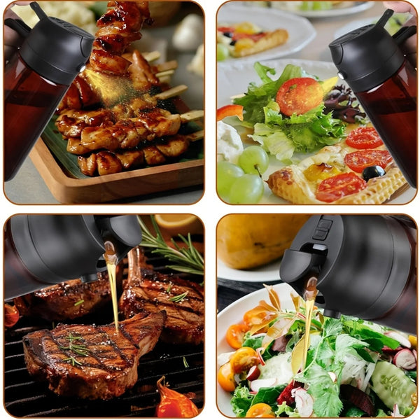 Light Blocking Glass Oil Sprayer 2 in 1 Olive Oil Dispenser