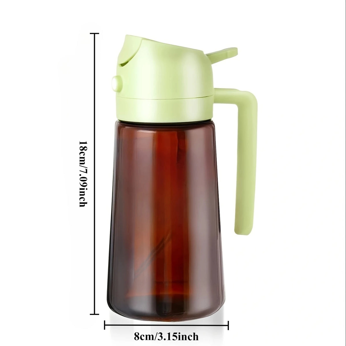 Light Blocking Glass Oil Sprayer 2 in 1 Olive Oil Dispenser